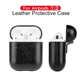 Tilfældet for airpod 2 1 pro Tilfælde Beskyttende Dække for AirPods Pro 2 Coque Luksus Læder taske til Airpods pro Wireless Hovedtelefoner Capa