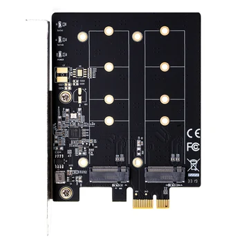 Tilføj På Kort PCIE-til M2-Adapter M. 2 NGFF TIL PCI Express-PCIE X1 Adapter Dual Port B-Tasten-Kortet Understøtter 2230 2242 2280 2260 M2 SSD