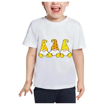 Toddler Baby Børn Piger Drenge Sommeren Solsikker Bee Trykt T-shirt, Toppe Tøj Cocomelon Drenge Tøj Vetement Fille