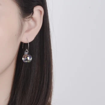 Todorova Nye koreanske Mode Glas Bolden Vand Krog Øreringe til Kvinder Boble Temperament Unikke Smykker Gave