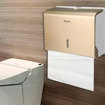Toilet Papir Håndklæde Dispenser Tissue Box Vægmonteret Holder Badeværelse Tilbehør