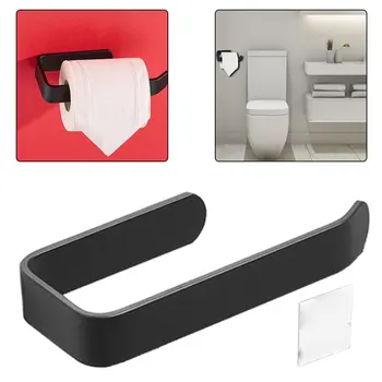 Toilet Roll Holder Selvklæbende Papir Håndklæde Rack Vægophæng Står Ingen Boring Badeværelse Væv Håndklæde Rack Tilbehør Indehavere