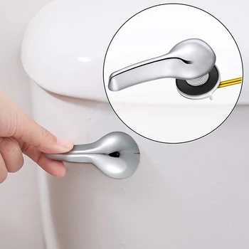 Toilet Stopgarn Udskiftning med 4 Stykker Flapper Kæder Udskiftning og Toilet håndtag Håndtag Flush Erstatning for de Fleste