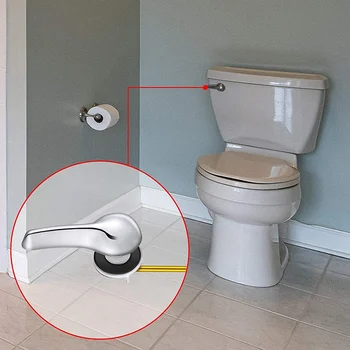 Toilet Stopgarn Udskiftning med 4 Stykker Flapper Kæder Udskiftning og Toilet håndtag Håndtag Flush Erstatning for de Fleste