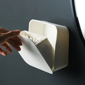 Toiletpapir Max vægmonteret Vatpind opbevaringsboks toiletpapir Hængende Forfængelighed opbevaringsboks til Vandtæt Opbevaring Rack
