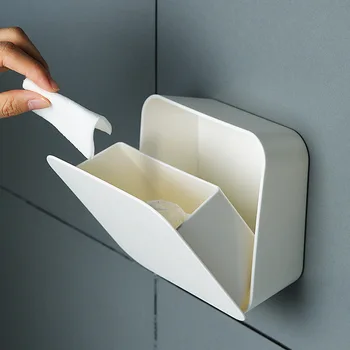 Toiletpapir Max vægmonteret Vatpind opbevaringsboks toiletpapir Hængende Forfængelighed opbevaringsboks til Vandtæt Opbevaring Rack