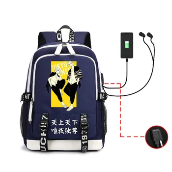 Tokyo Revengers Rygsæk Animationsfilm Sano Manjiro Mikey Plus Ultra Multifunktions USB-Opladning Laptop Skulder Unisex Rejse Schoolbags