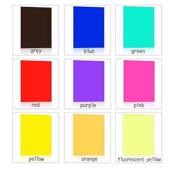 Top 9 Stykker Gel Filter Gennemsigtig Farve Film Plast Ark Korrektion Gel Lys Filter, 11.7 Med 8,3 Tommer, 9 Farver