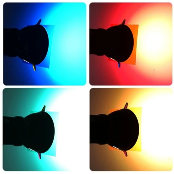 Top 9 Stykker Gel Filter Gennemsigtig Farve Film Plast Ark Korrektion Gel Lys Filter, 11.7 Med 8,3 Tommer, 9 Farver