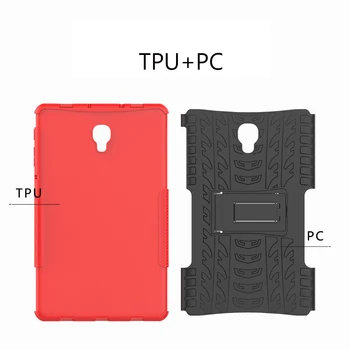 TPU+PC taske Til Samsung Galaxy Tab En 10.5 T595 SM-T590 T597 Tab En T595 10.5 Heavy Duty 2-i-1-Hybrid Robust Sag Capa