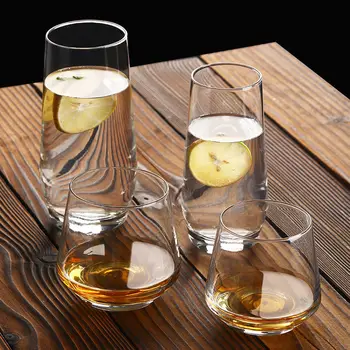 Transparent Glas, Kop Mousse Stor Mave Kop Yoghurt, Mælk, Juice, Morgenmad Whiskey Cup Japansk Stil vinglas Glas whisky
