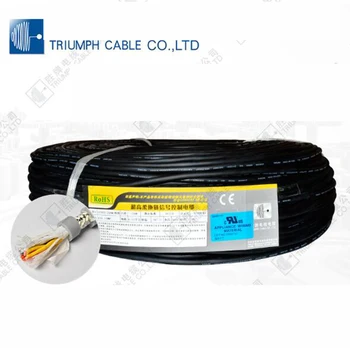 TRIUMPHCABLE UL20276 26AWG /3core 1-2M fleksibelt kabel, 8 millioner gange høj hastighed bevægelse data transmission skærmet kabel-slæbetov