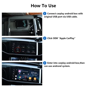 Trådløs Android Carplay Mirrorlink Smart Media Box Car Spille Wifi-Adapter, USB Flash Player For Volkswagen Tværs 2018-2020