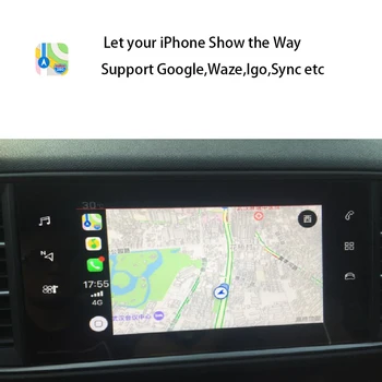 Trådløs Apple CarPlay Android Auto For Citroen DS3 fra 2016 SMEG / SMEG+ med Spejl Link-Funktionen forfra Bageste Kamera på Bagside