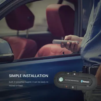 Trådløs Bluetooth Car håndfri Højttaler, der er Egnet Til IPhone og Android-Holdbar Indbygget CSR Chipset Højttaler