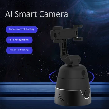 Trådløs Bluetooth-Selfie Stick Automatisk ansigtsgenkendelse Tracking Holder til iPhone 360° Rotation Kamera Telefon Holder