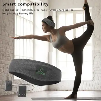 Trådløs Musik Bluetooth-Pandebånd Blødt Sport Hovedtelefoner Lang Tid At Spille Headsets Mp Til Træning Kører Yoga