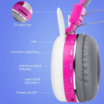Trådløse Bluetooth Headset Søde Stil Børn Trådløse Sport Søde Tegneserie Headset Bluetooth Headset