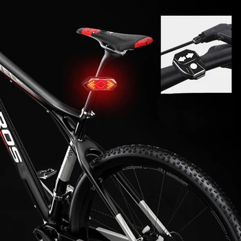Trådløse Cykel baglygte på Cykel blinklys Fjernbetjening Cykel Retning Indikator med Horn Usb-Genopladelige Lys