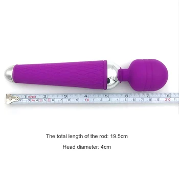 Trådløse Dildoer AV Vibrator Magicial Wand for Kvinder Klitoris Stimulator USB-Genopladelige Massager Varer sexlegetøj til Voksne over 18