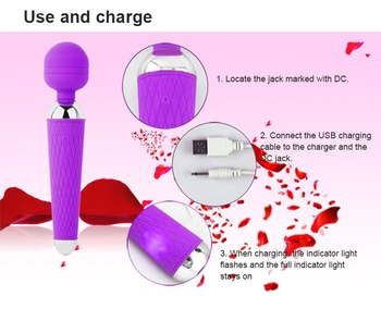 Trådløse Dildoer AV Vibrator Magicial Wand for Kvinder Klitoris Stimulator USB-Genopladelige Massager Varer sexlegetøj til Voksne over 18