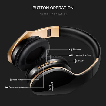 Trådløse Hovedtelefoner til en Bluetooth-Øresneglens 5.0 Foldablel 3D-Bas, Stereo støjreduktion Gaming Headset/Mikrofon Til Mobile PC