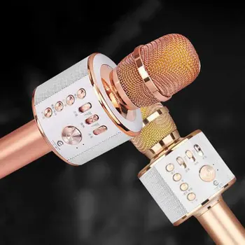 Trådløse Håndholdte Mikrofon Karaoke Mikrofon Mini-USB-Hjem KTV For Musik Professiona Højttaler Afspiller Sang Optagerens Mic