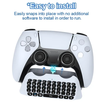 Trådløst Bluetooth Tastatur Til PS5 Controller Bærbare Gamepad Eksterne Tastatur 3,5 mm Jack Indbygget Højttaler Vildt Tilbehør