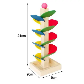 Træ-blad tower kugleleje boldspil træ-børns uddannelsesmæssige tidlig uddannelse forsamling dekompression toy