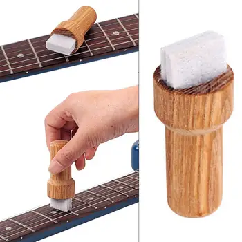 Træ-Guitar Ukulele String Renere Rust Removel Børste Dele Tilbehør