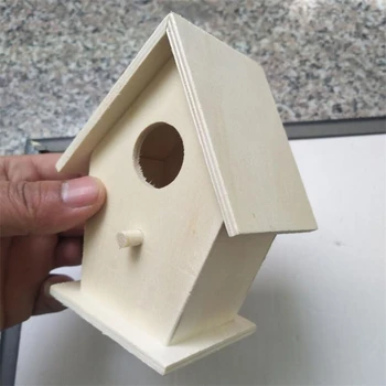 Træ-Mini Fuglebur Offentlig Hængning Birdhouse Max Have Fugl Bure Hjem Værftet Dekoration Fugl Produkter Fugl Af Træ, Papegøje Reden