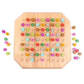 Træ-Sudoku Spil Skak Kvalitet Træ-Puslespil Pædagogisk Legetøj til Børn Intelligens Udvikling