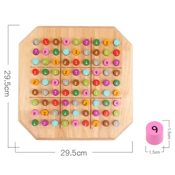 Træ-Sudoku Spil Skak Kvalitet Træ-Puslespil Pædagogisk Legetøj til Børn Intelligens Udvikling