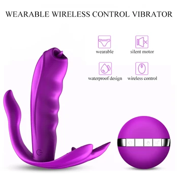 Tungen slikke Vibrator Sex Legetøj til Kvinder Voksen G Spot Klitoris Stimulator Trådløse Varme Bærbare Voksen Sex Legetøj