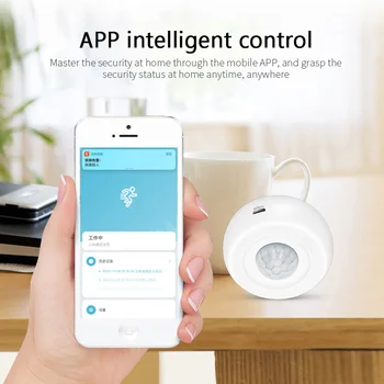 Tuya Smart Home Passiv Infrarød Detektor WiFi Fjernbetjening PIR bevægelsessensor Alarm Er Kompatibel Med Alexa, Google Startside