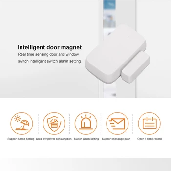 Tuya ZigBee Smart WiFi Døren Magnetisk Sensor Detector Alarm Arbejde Med Alexa, Google Hjem Intelligent Liv/Tuya APP