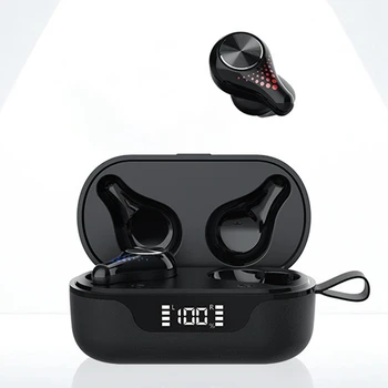 TWS 5.0 Stereo Motion Led Ægte Trådløs To Øre Opkald med Opladning Afdeling Bluetooth-Headset