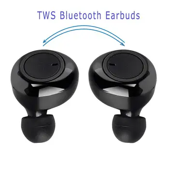TWS Bluetooth-5.0 HiFi Trådløse Hovedtelefoner Støj Reduktion Stereo In-Ear Hovedtelefoner, Sport Headset Vise Airdots For Xiaomi