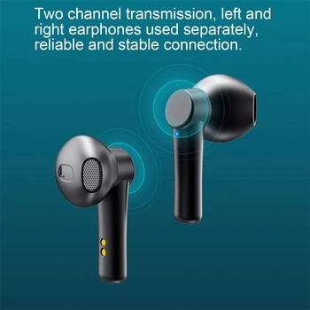 TWS Trådløse Bluetooth Headset Touch Kontrol Øretelefoner LED Opladning Max Dyb Bas Stereo Sports Hovedtelefon Barbuds med Mic