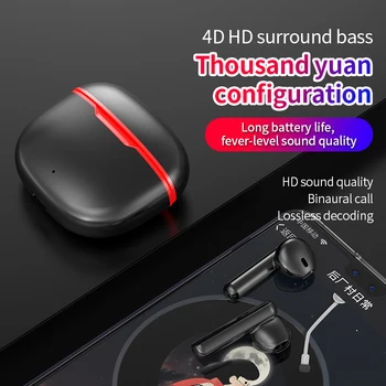 TWS, Trådløse Hovedtelefoner, Sport Earbuds Vandtæt Noise Cancelling Musik Headset Til Huawei Iphone Xiaomi Bluetooth Hovedtelefoner