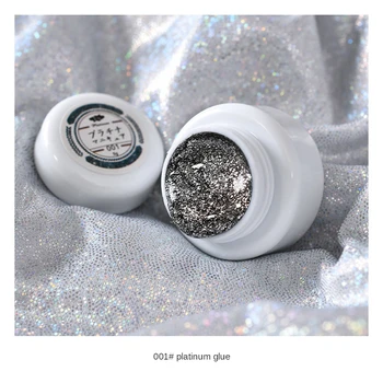 TXD 1 Kasse med Nye Glitter Nail Art Dekoration Drawable Maling Lim Spejl Glitter Negle Aurora Effekt Nail Art Krom Maling