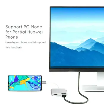 Type C DP-Mini-Hub-DP 4K-2K To-i-en-Dockingstation Adapter Til Bærbare PC Til Telefonen MacBook Hub