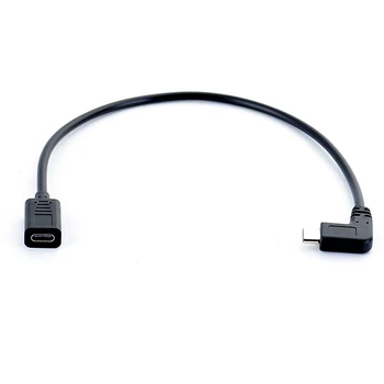 Type-c USB-90 Graders-han Til Type-C Kvindelige Udvidelse OTG Kabel Extender Ledning Kabel