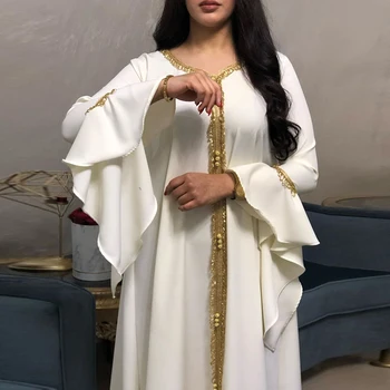 Tyrkiet er Muslimsk Mode Kjole Kaftan Dubai Abaya Femme arabisk Islamiske Hijab Tøj, Kjoler Abayas for Kvinder Robe Vestidos Largos