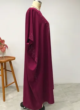 Tyrkiet Muslimske Abaya Kjole Kvinder, Islamisk Tøj Robe Africaine 2021 Abayas Marokkanske Kaftan Flagermus Ærme Maxi Vestidos Djellaba