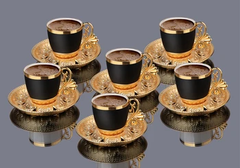Tyrkisk Kaffe Kopper og Underkopper, der Serverer Sæt Keramik kopper Kaffe Home Decor Demistasse Porcelæn Og Sæt