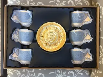 Tyrkisk Kaffe Kopper og Underkopper, der Serverer Sæt Keramik kopper Kaffe Home Decor Demistasse Porcelæn Og Sæt