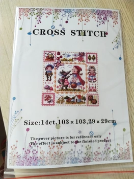Tælles Cross Stitch Kit Fan blæser ventilator Håndlavet Håndarbejde, Broderi 14 ct Cross Stitch SODAVAND 3110