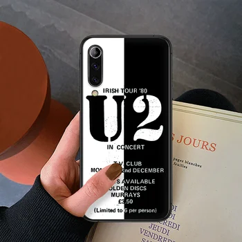 U2-Band-Telefon Tilfældet For Xiaomi Mi Note 10 A3 9-MAX 3 A2 8 9 Lite Pro Ultra sort Tpu Bumper Førsteklasses 3D Cell Temmelig Coque Maleri