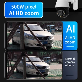 Udendørs Bold Maskine overvågningskamera HD Fuld Farve Night Vision Wireless WiFi Intelligent Direkte Forbindelse 360 Graders Panor